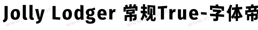 Jolly Lodger 常规True字体转换
